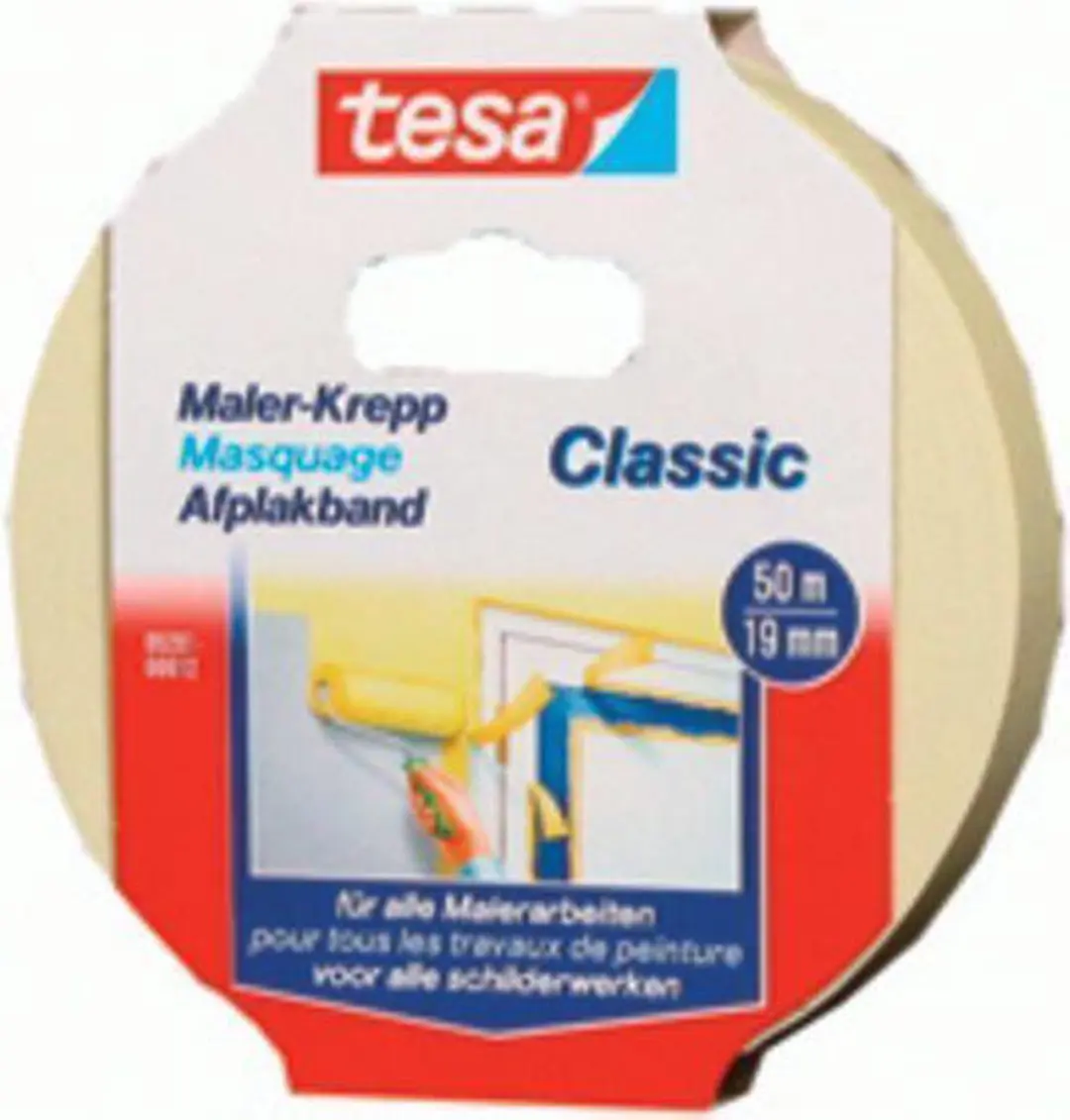 Tesa Universele Classic Afplakband - 1 Stuk - Crème