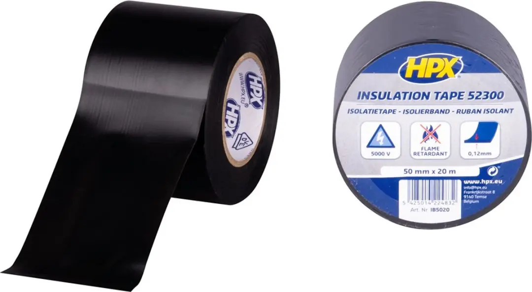 HPX PVC Isolatietape 50mm x 20m