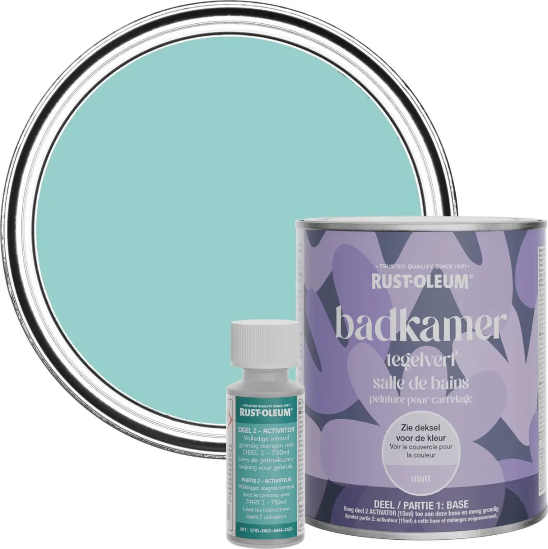 Rust-Oleum Blauw Badkamer Tegelverf Matt Groenblauw 750ml