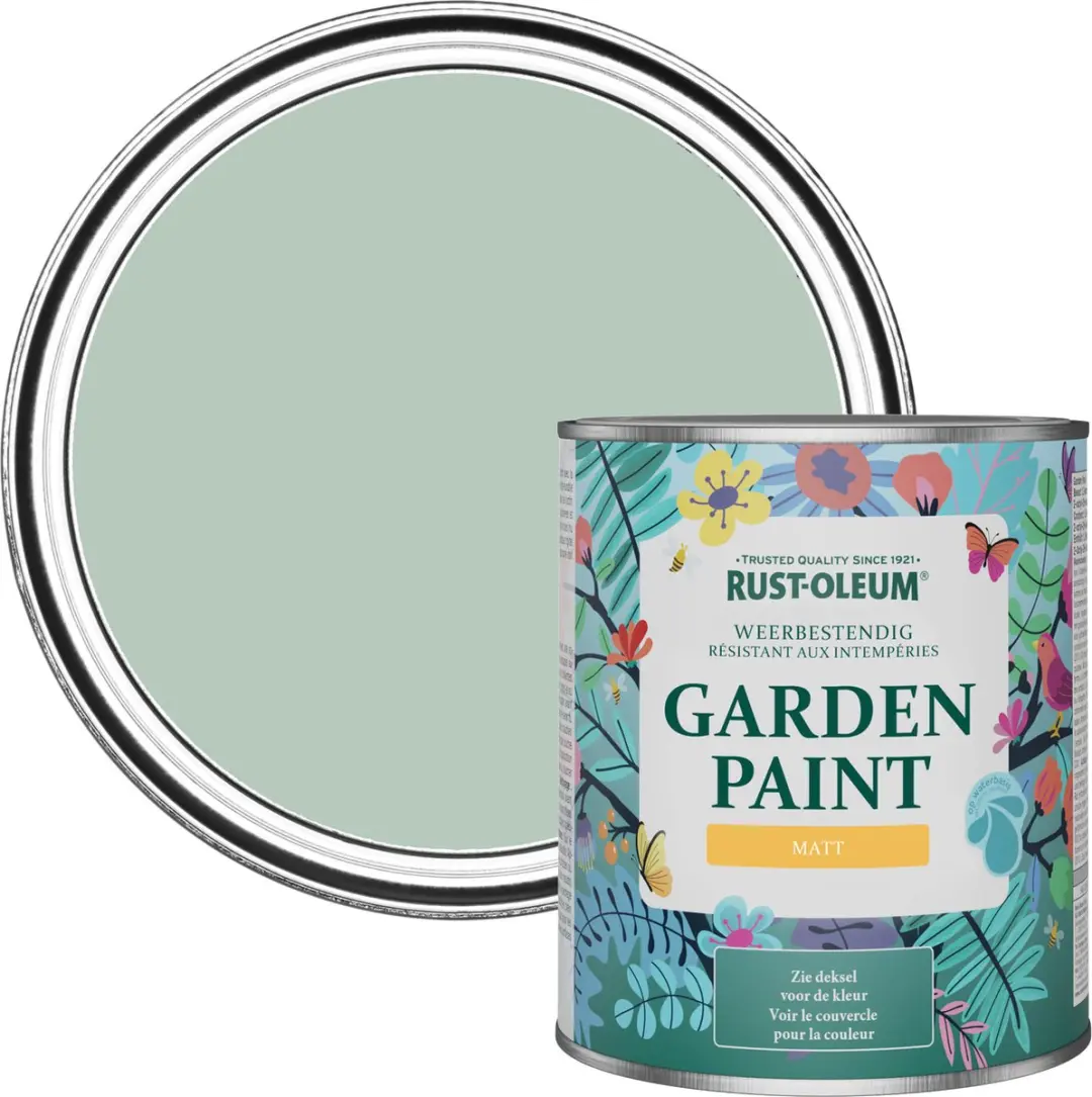 Rust-Oleum Groen Tuinverf Matt Watergroen 750ml