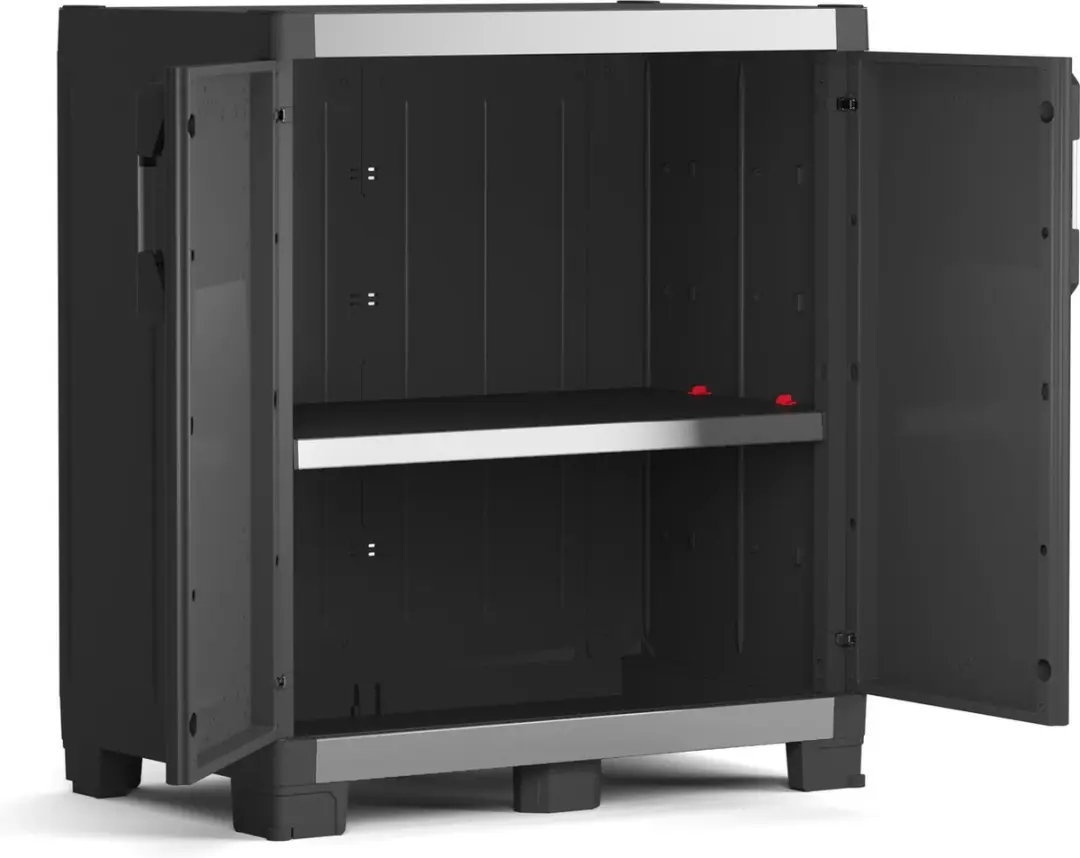 Keter XL Garage Lage Kast 89x54x99cm - 1 Plank - Zwart