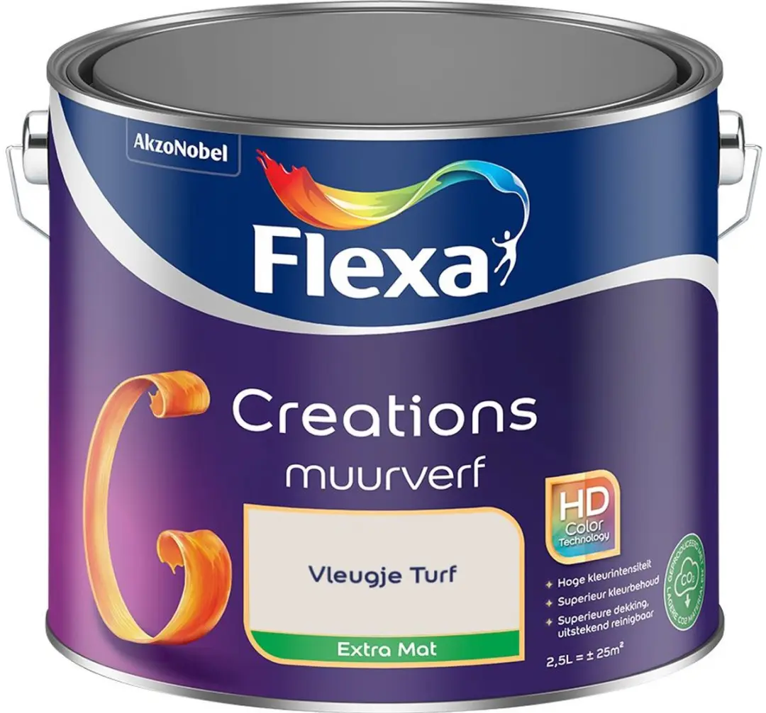 Flexa Creations Muurverf Extra Mat Vleugje Turf 2,5L