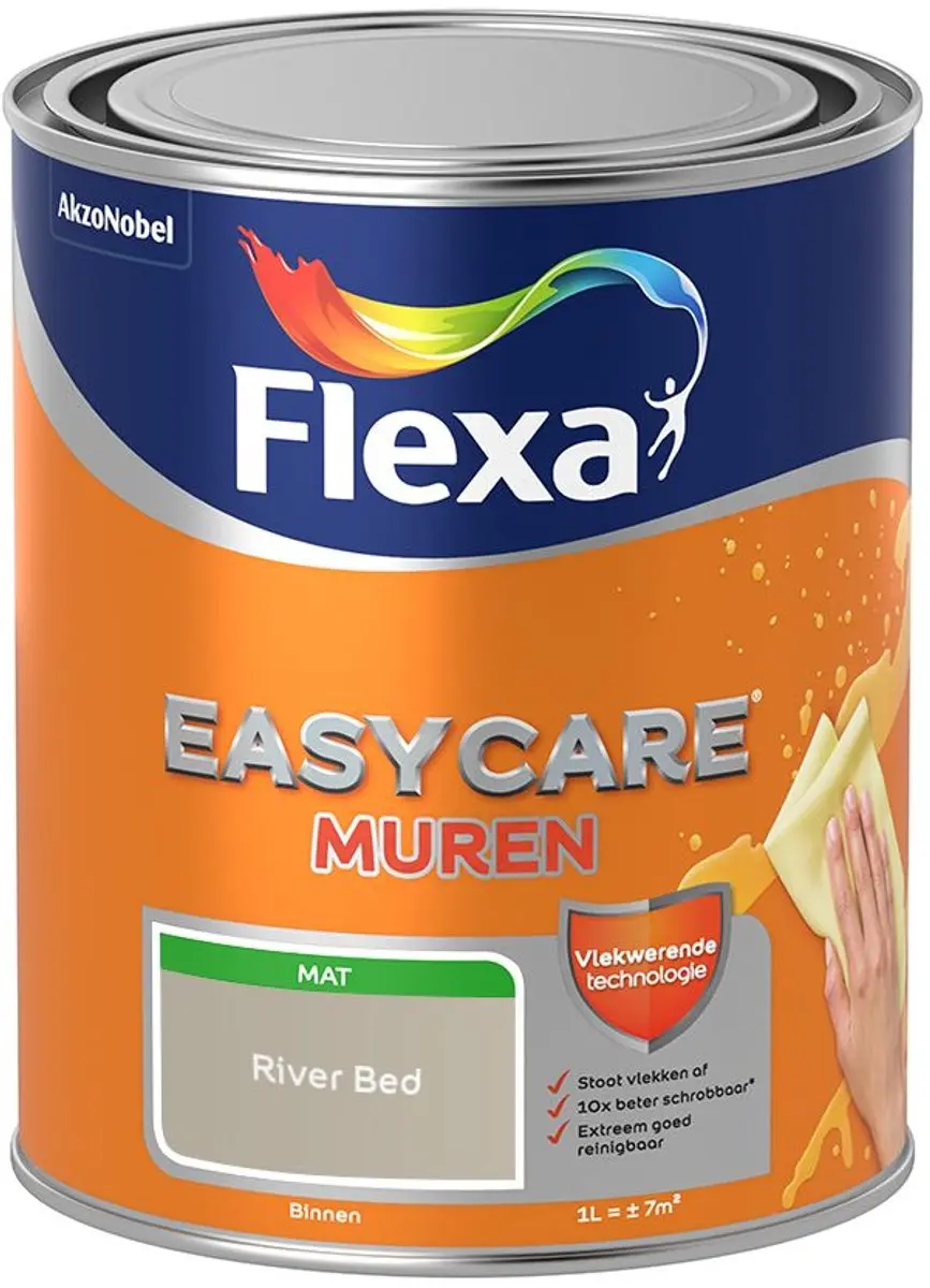 Flexa Easycare Muren River Bed Mengverf 1L