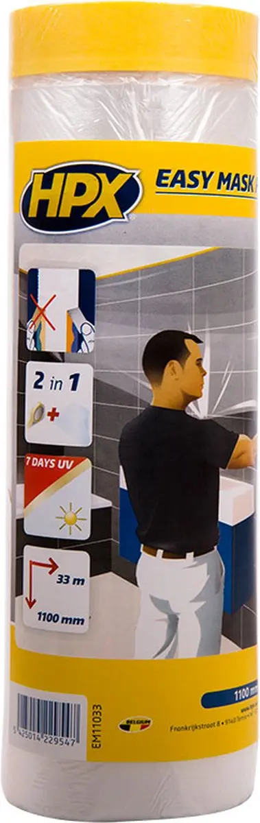 HPX Easy Mask Afdekfolie Washipapier 1,10m x 33m