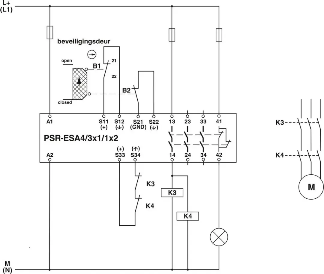 Phoenix Contact PSR-SPP-24UC/ESA4 Veiligheidsrelais - Geel/groen