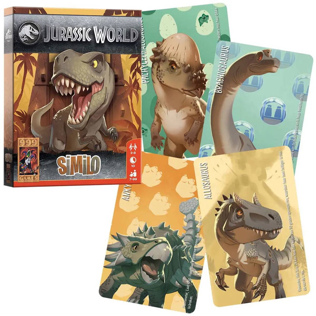 999 Games Similo Jurassic World Kaartspel - Coöperatief - 2-8 Spelers - afbeelding 6 van 6
