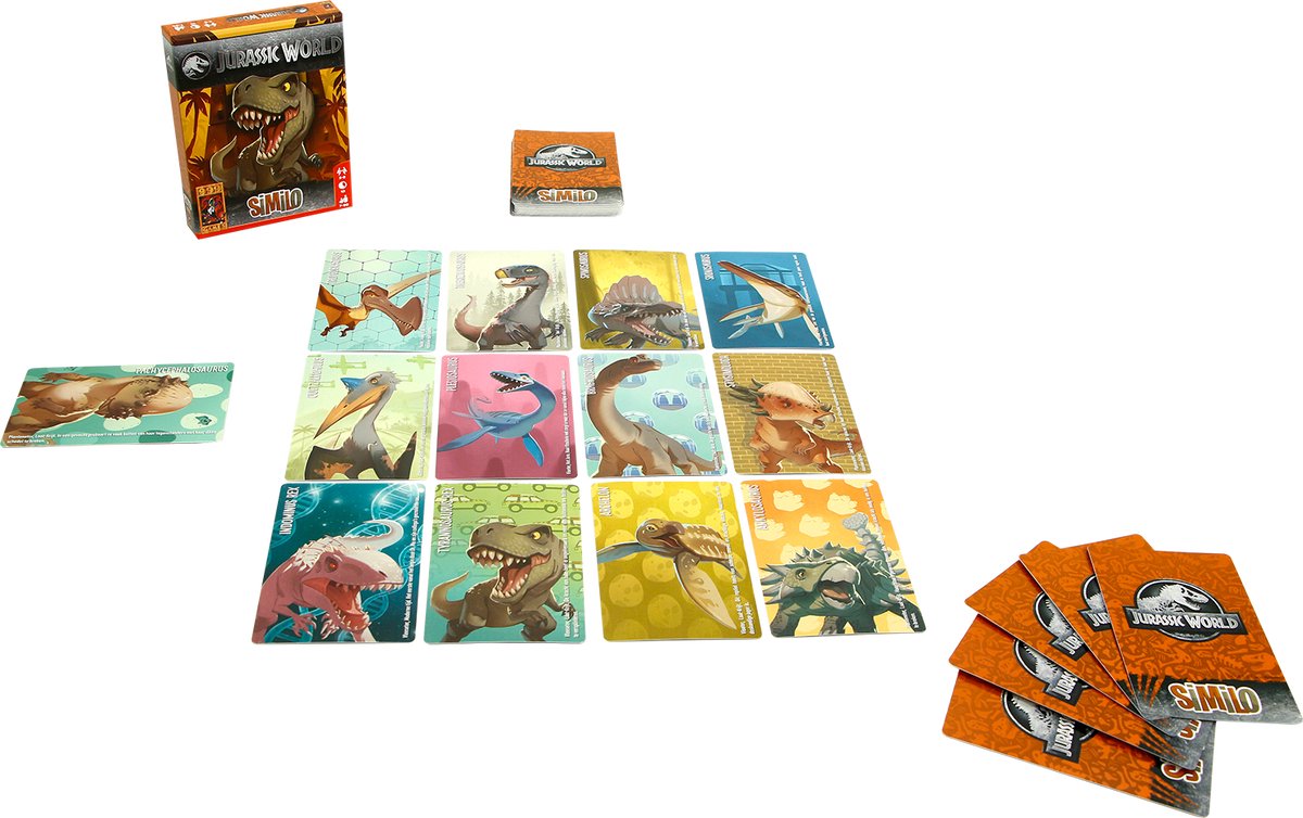 999 Games - Similo: Jurassic World - Kaartspel - Coöperatief kaartspel - Klein cadeautje