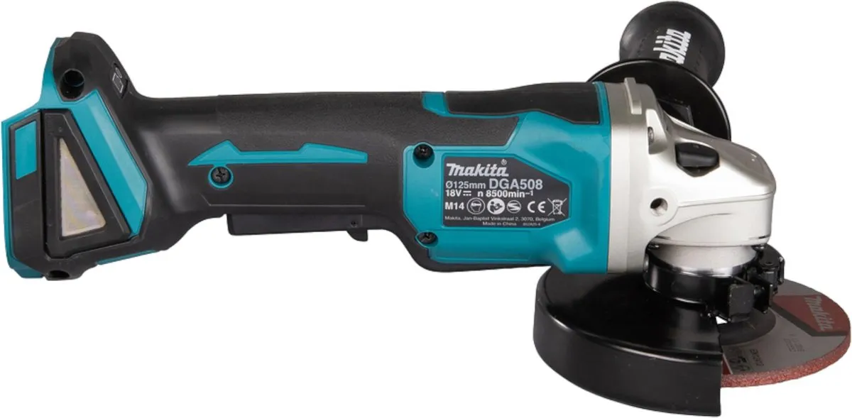 Makita DGA508Z Haakse Slijper 18V - 125mm - Koolborstelloos
