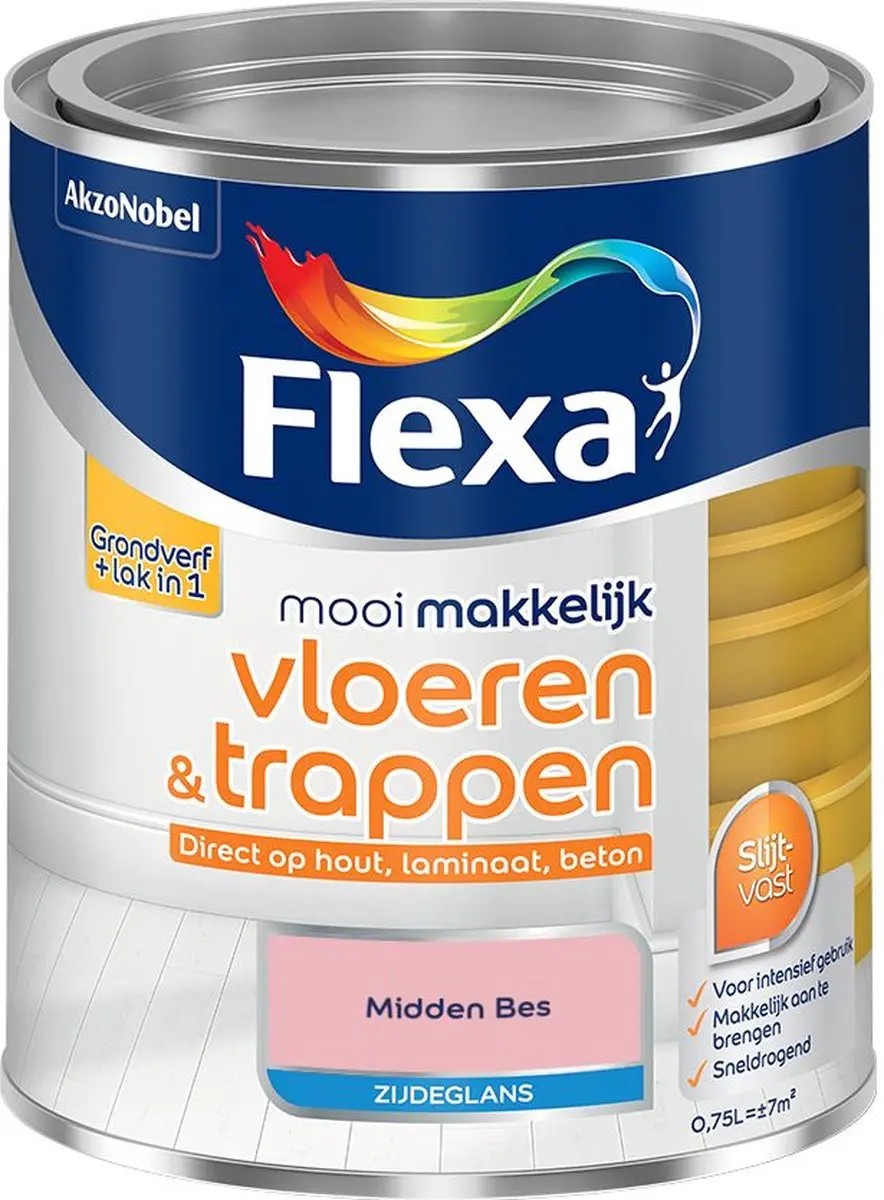 Flexa Mengverf Midden Bes 750ml - o.a. hout/steen