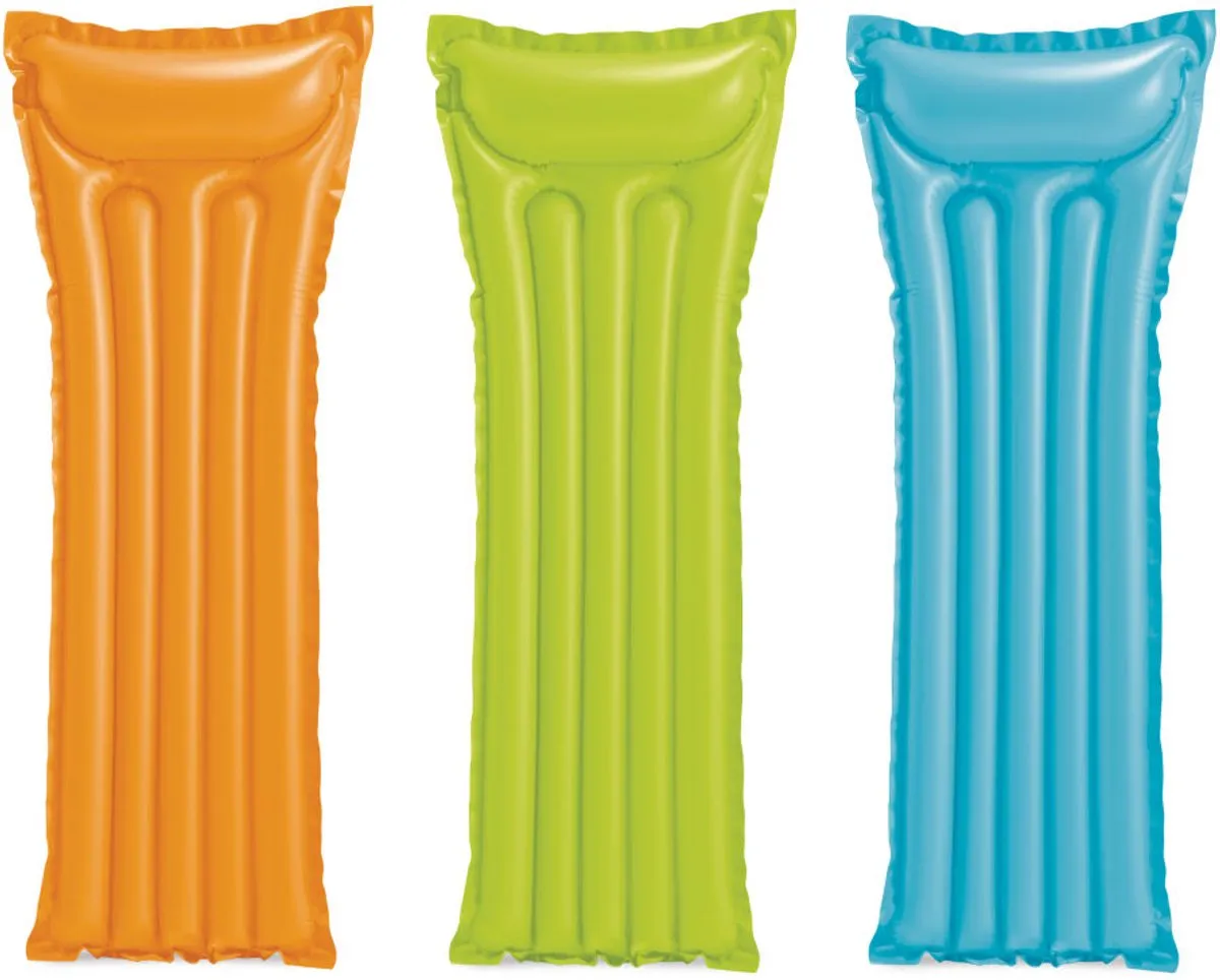 Intex Luchtbed Set 3-delig - Roze/Blauw/Geel