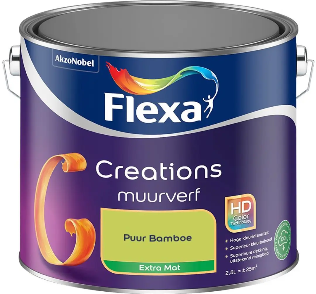 Flexa Creations Muurverf Extra Mat Puur Bamboe 2,5L