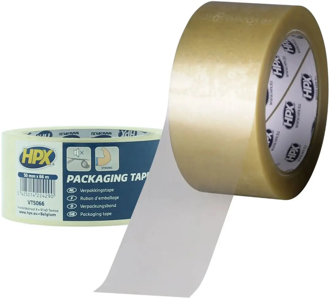 HPX Verpakkingstape 50mm x 66m - Bruin