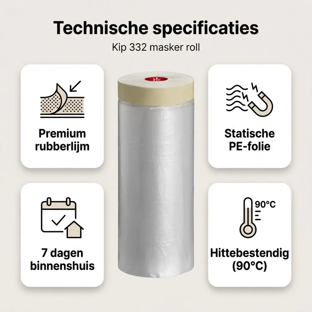 Kip 332 Afdekfolie Meerkleurig - 2700mm x 20m