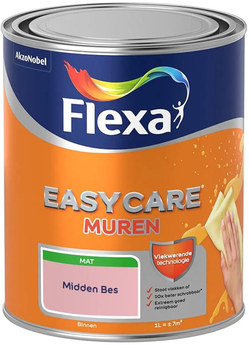 Flexa Easycare Murenverf Midden Bes - 1L