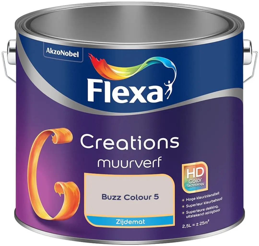 Flexa Creations Muurverf Zijdemat Buzz Colour 5