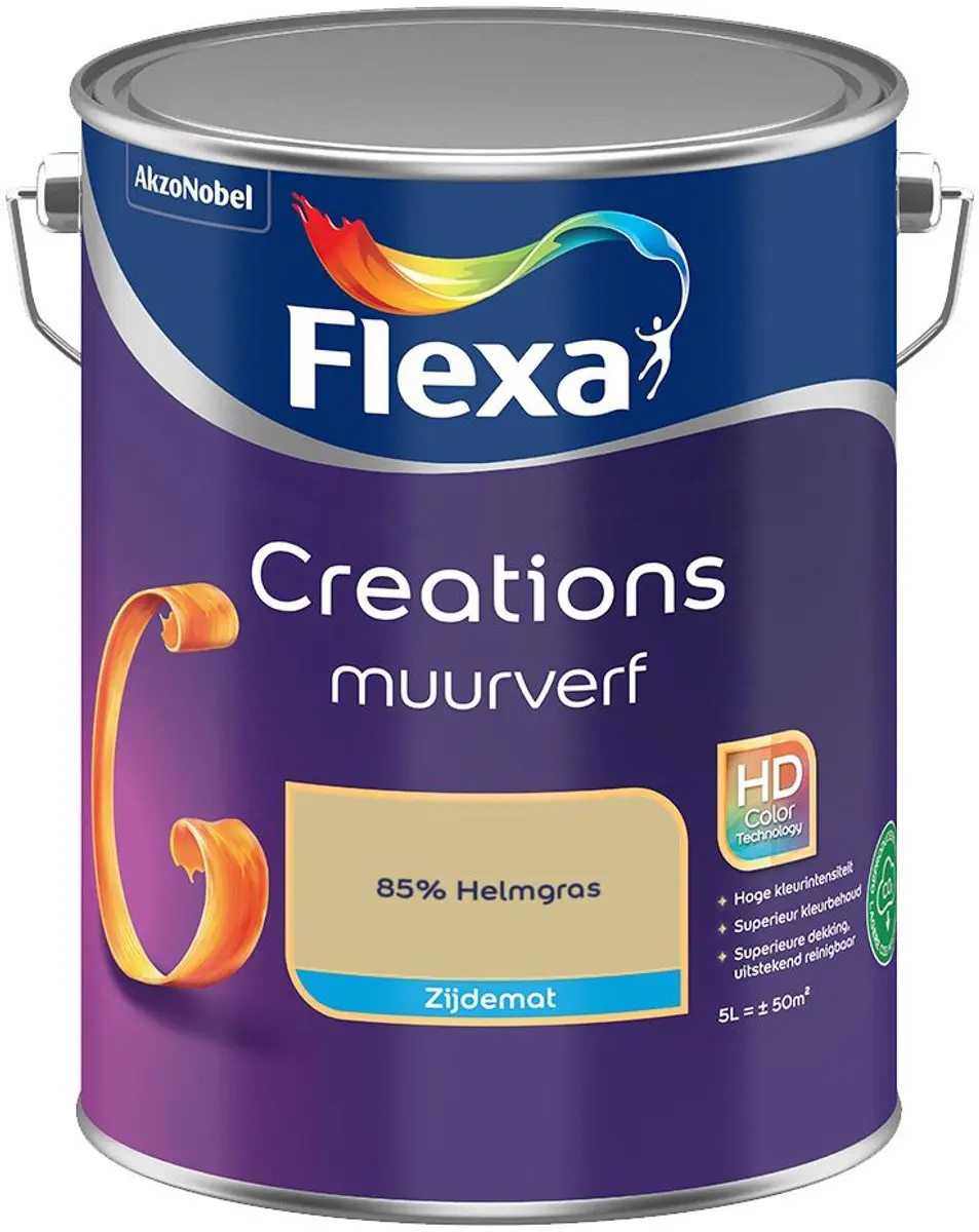 Flexa Creations Muurverf Zijdemat 85% Helmgras