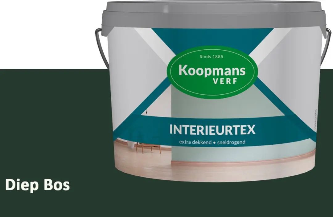 Koopmans Interieurtex Matte Muurverf Diep Bos 2,5L