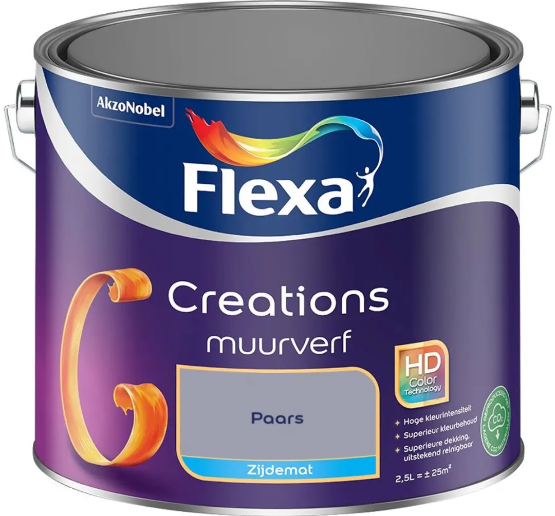 Flexa Creations Muurverf Zijdemat Paars 2,5L