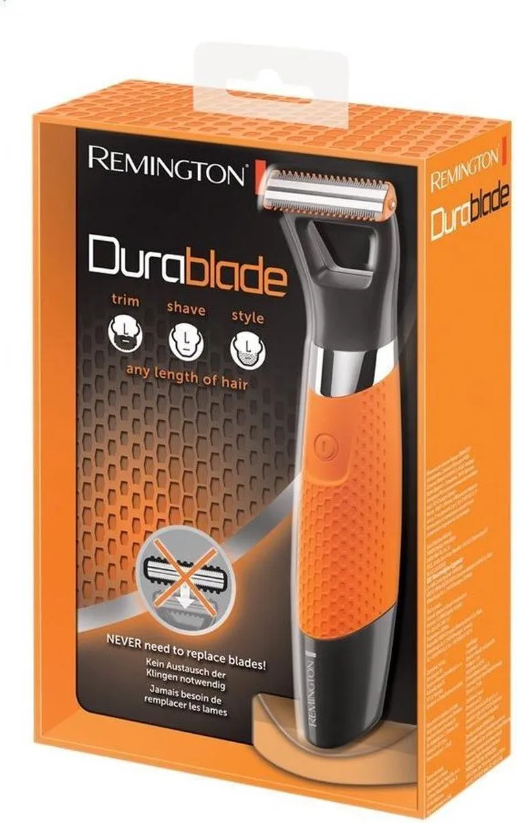 Remington DuraBlade MB050 Hybride Trimmer - 4 Opzetstukken - Oranje - afbeelding 6 van 6