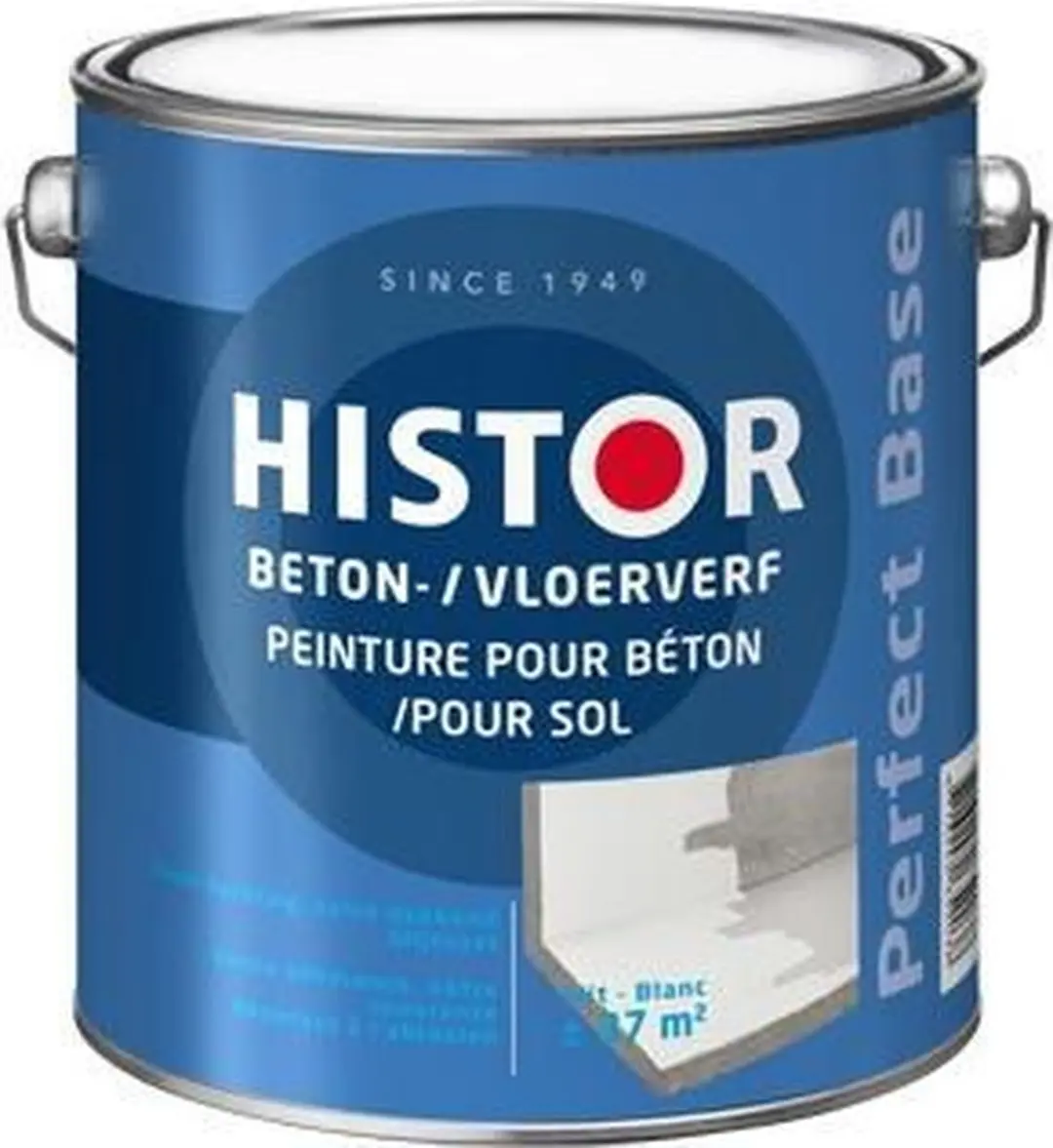 Histor Perfect Base Betonverf 2,5L - Wit
