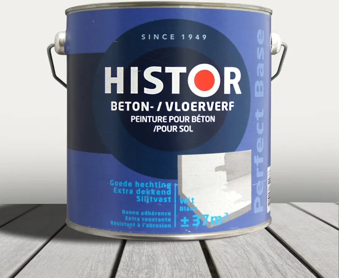 Histor Perfect Base Betonverf 2,5L - Wit