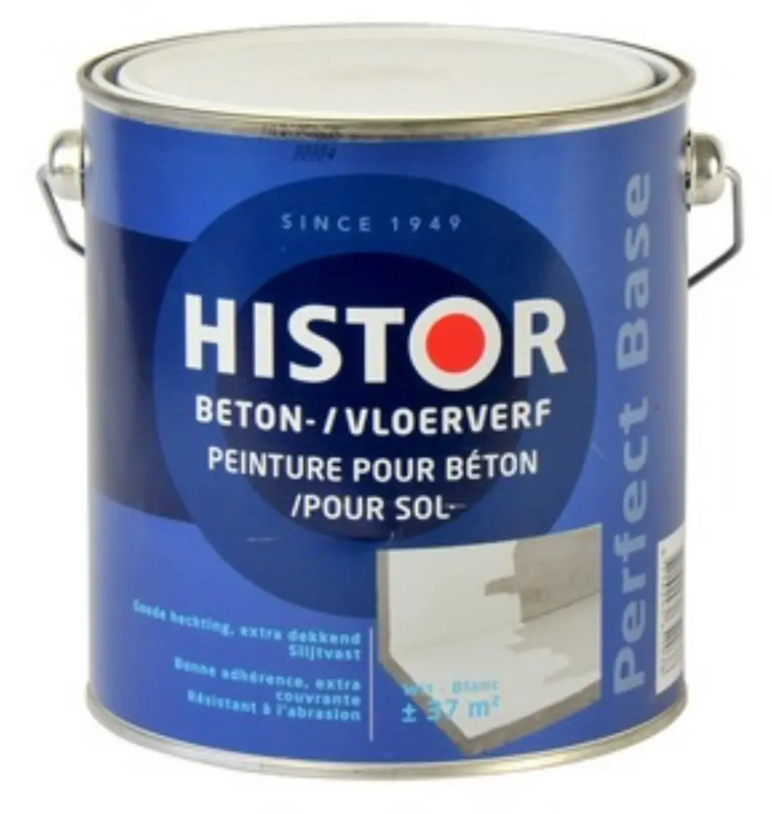 Histor Perfect Base Betonverf 2,5L - Wit