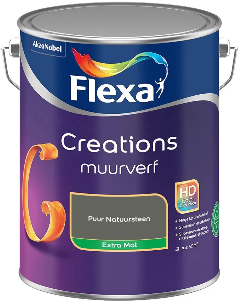 Flexa Creations Muurverf Extra Mat Puur Natuursteen 5L