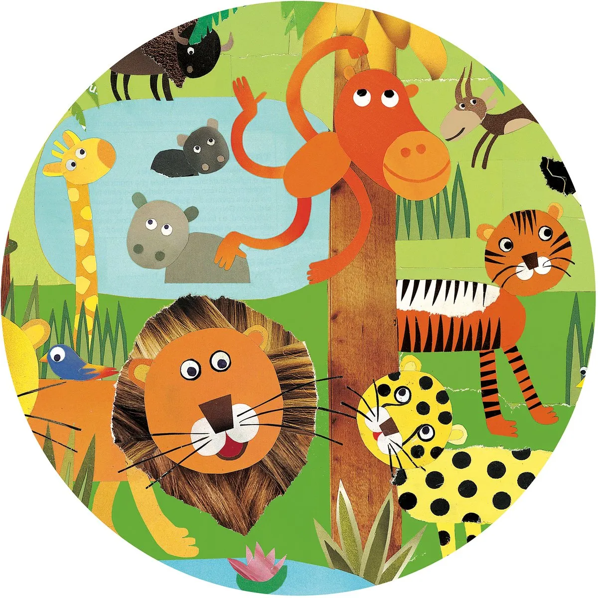Djeco Drukte in de Jungle Puzzle - 35 Stuks - DJ07590