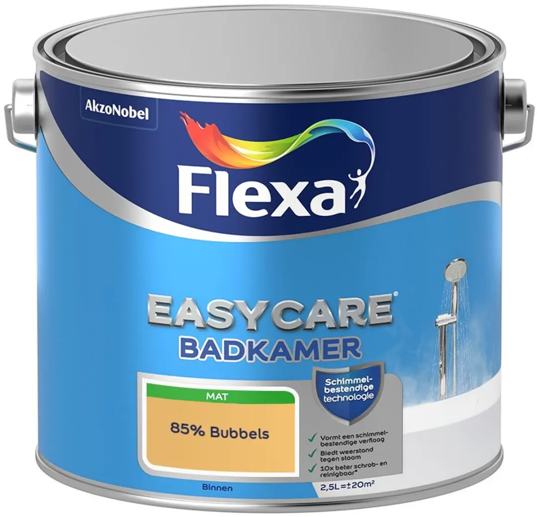Flexa Easycare Badkamer Mengverf 85% Bubbels