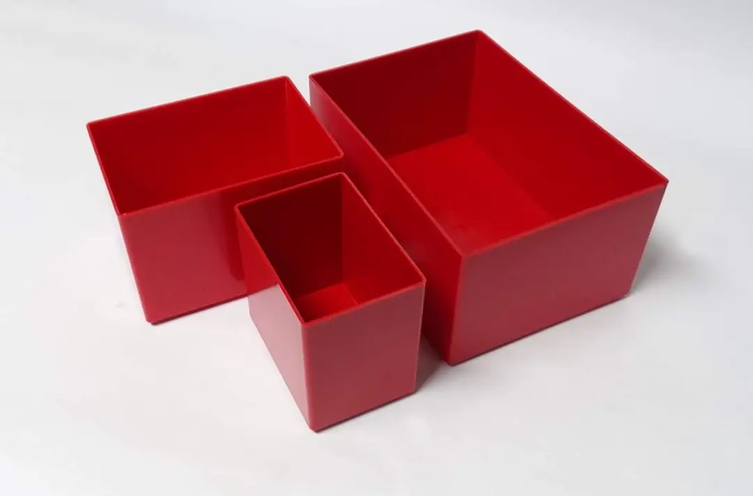TAYG Sorteerdoos 16 Bakjes - 330x247x54mm - Zwart/Rood