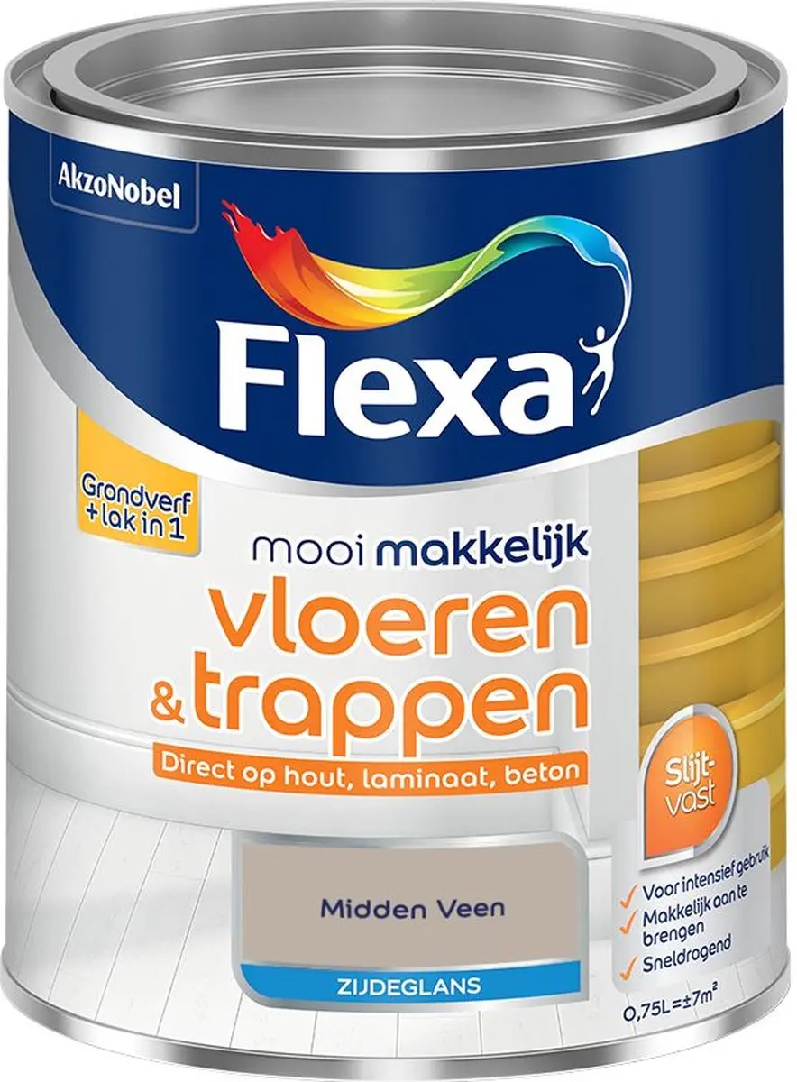 Flexa Mengverf Midden Veen 750ml