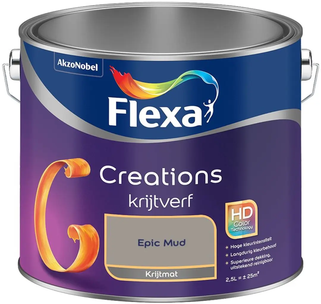 Flexa Creations Muurverf Epic Mud 2,5L