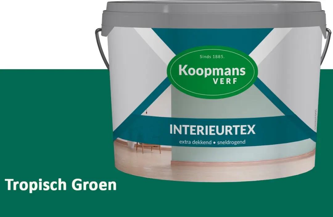 Koopmans Interieurtex Matte Muurverf Tropisch Groen 2,5L