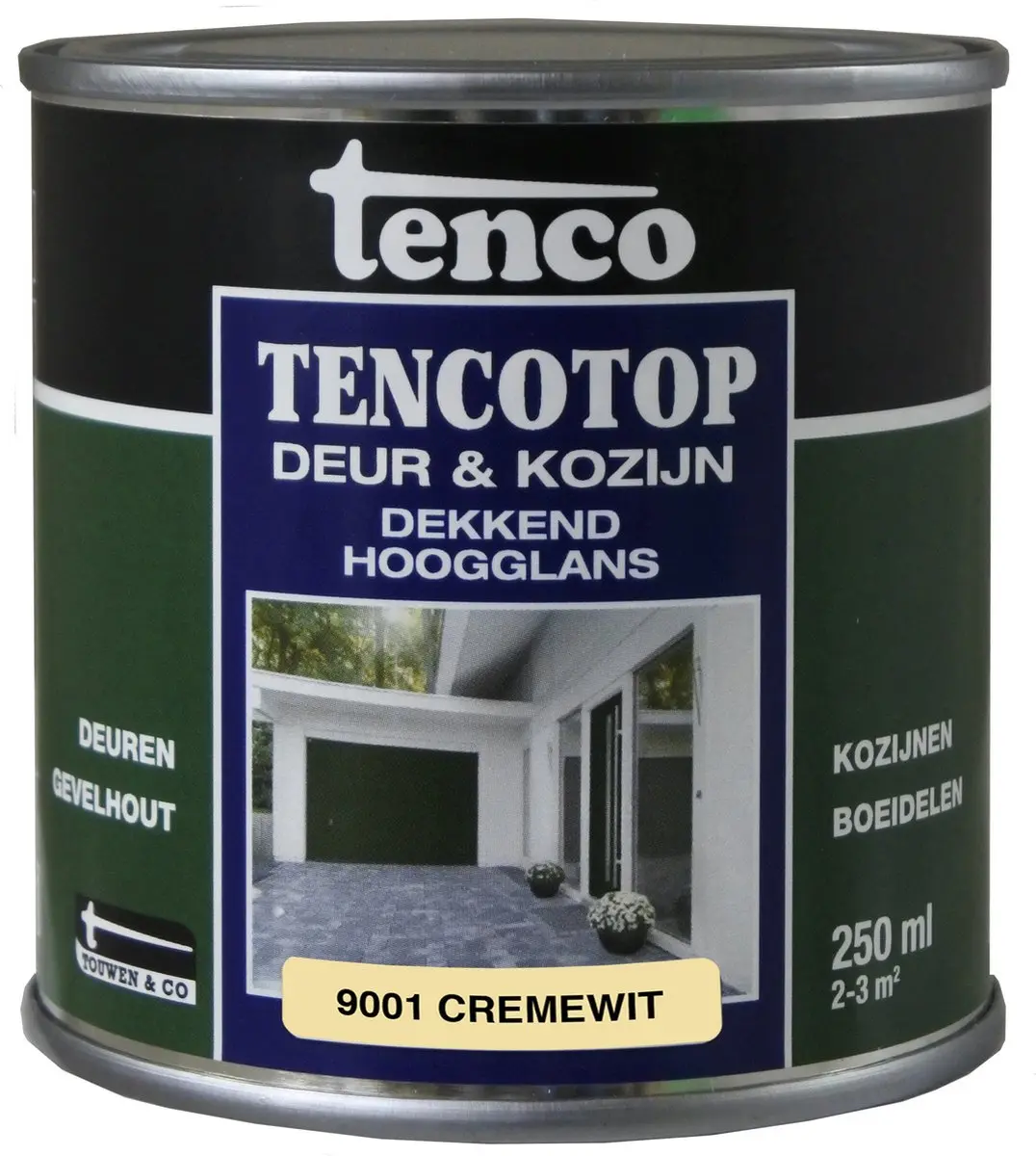 Tenco Tencotop Deur & Kozijn Dekkend Hoogglans Crémewit 250ml