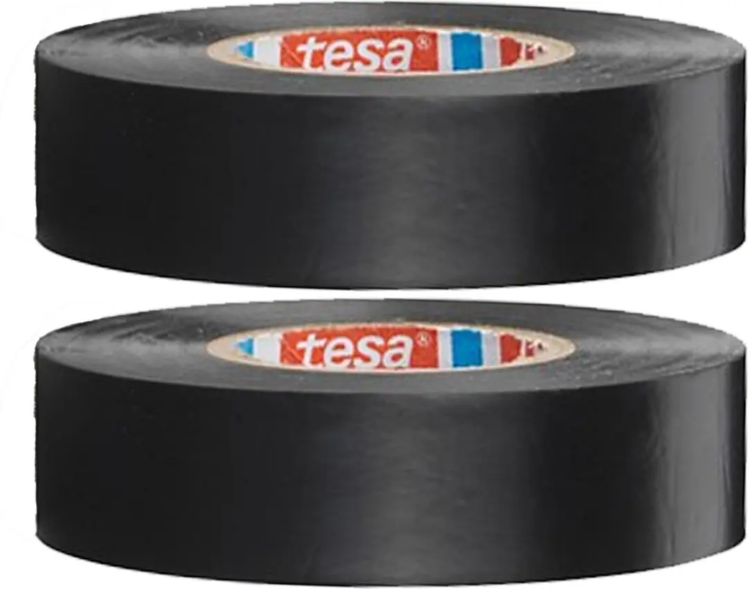 Tesa Isolatietape Zwart - 2 Rollen 10m x 1,5cm