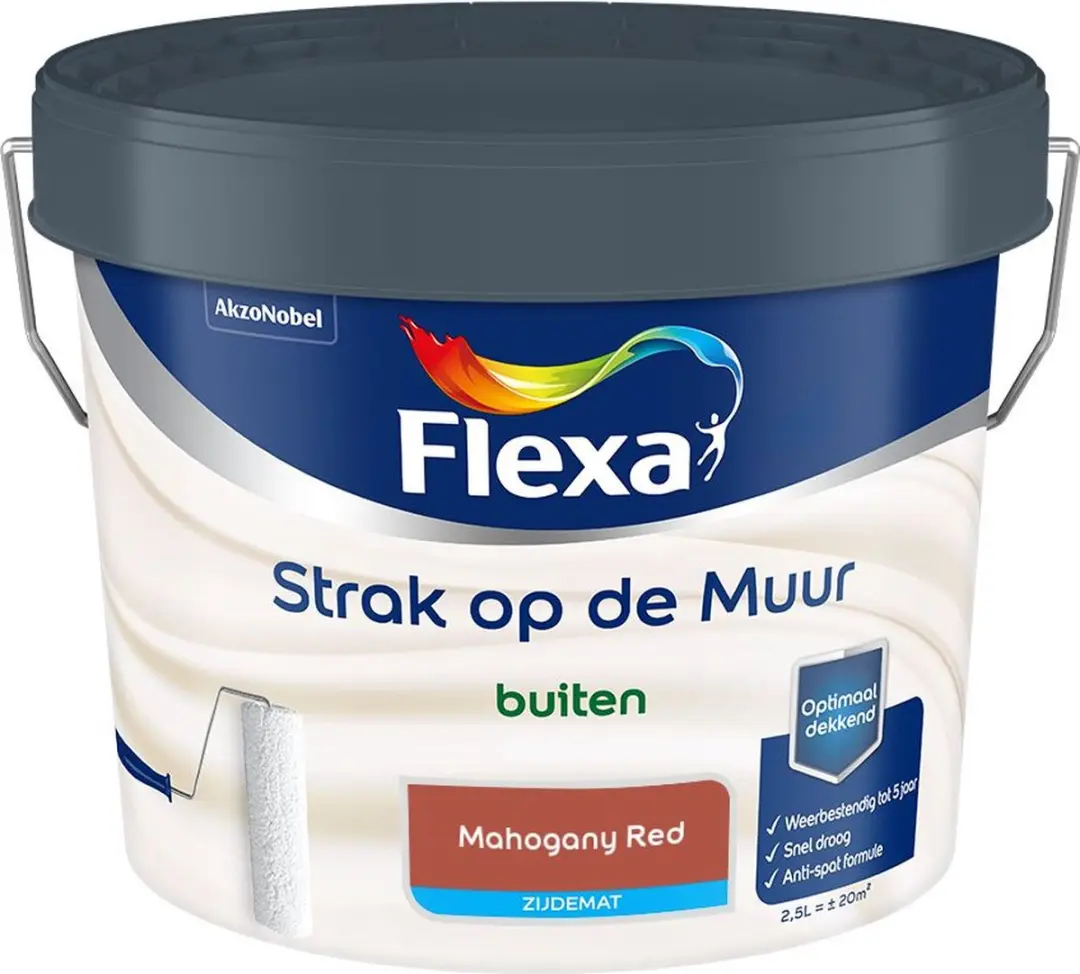 Flexa Mengverf Mahogany Red 2,5L