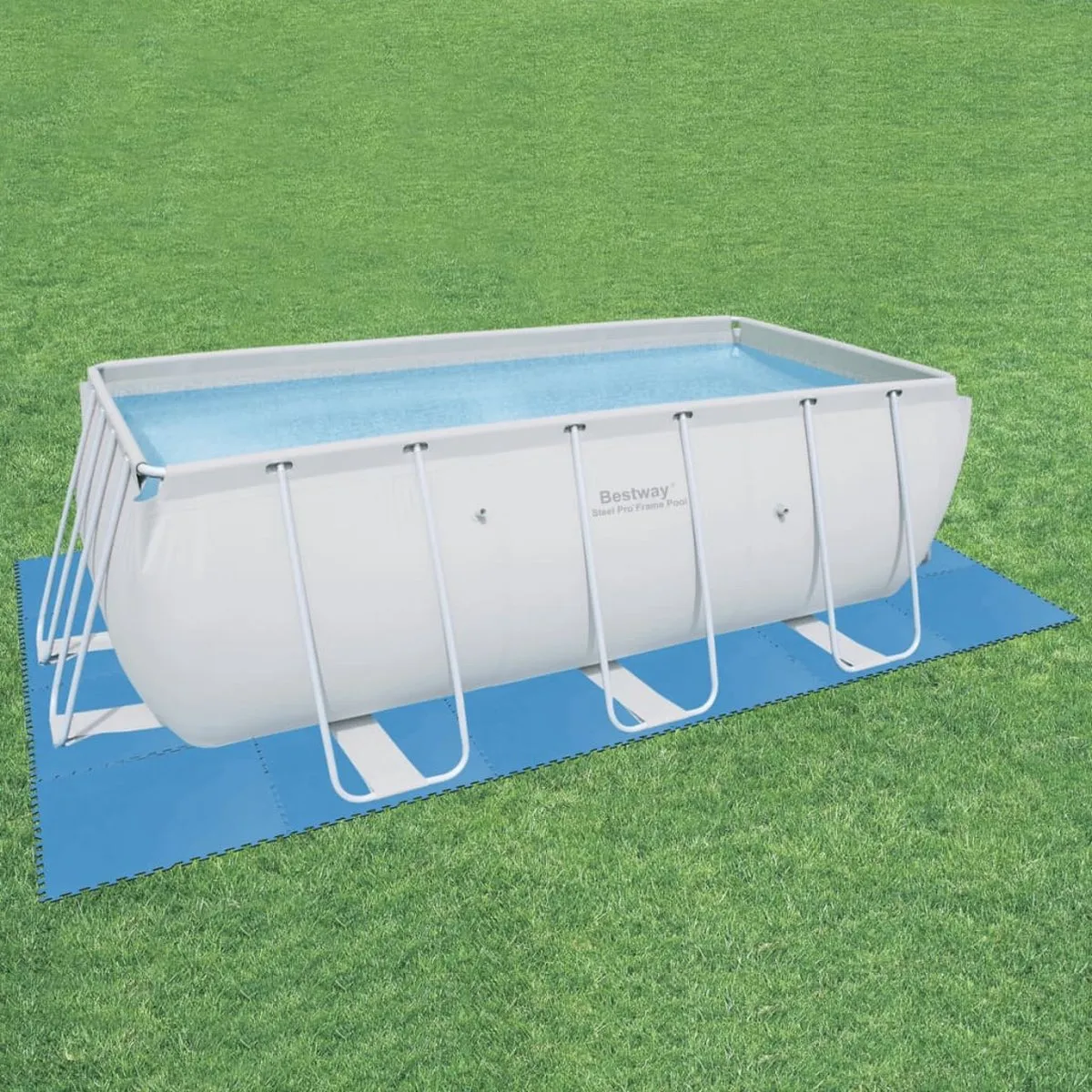 Bestway Zwembadbodembeschermers 58220 - 8 Stuks - Blauw - afbeelding 6 van 6