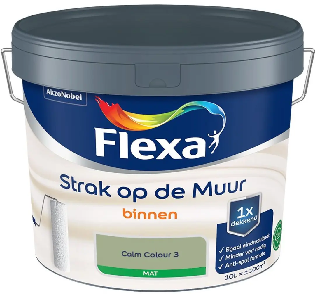 Flexa Strak Op De Muur Binnen Mat Calm Colour 3 Mengverf 10L