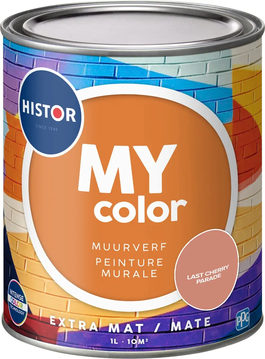 Histor MY Color Muurverf Extra Mat Rood 2.5L