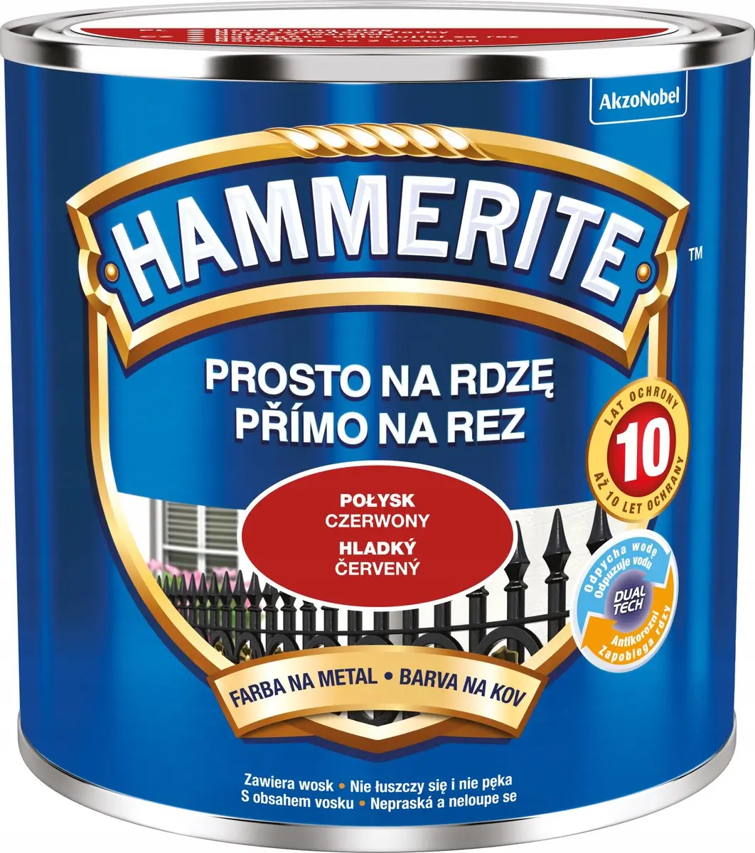 Hammerite Direct Roest Glad 0,25L