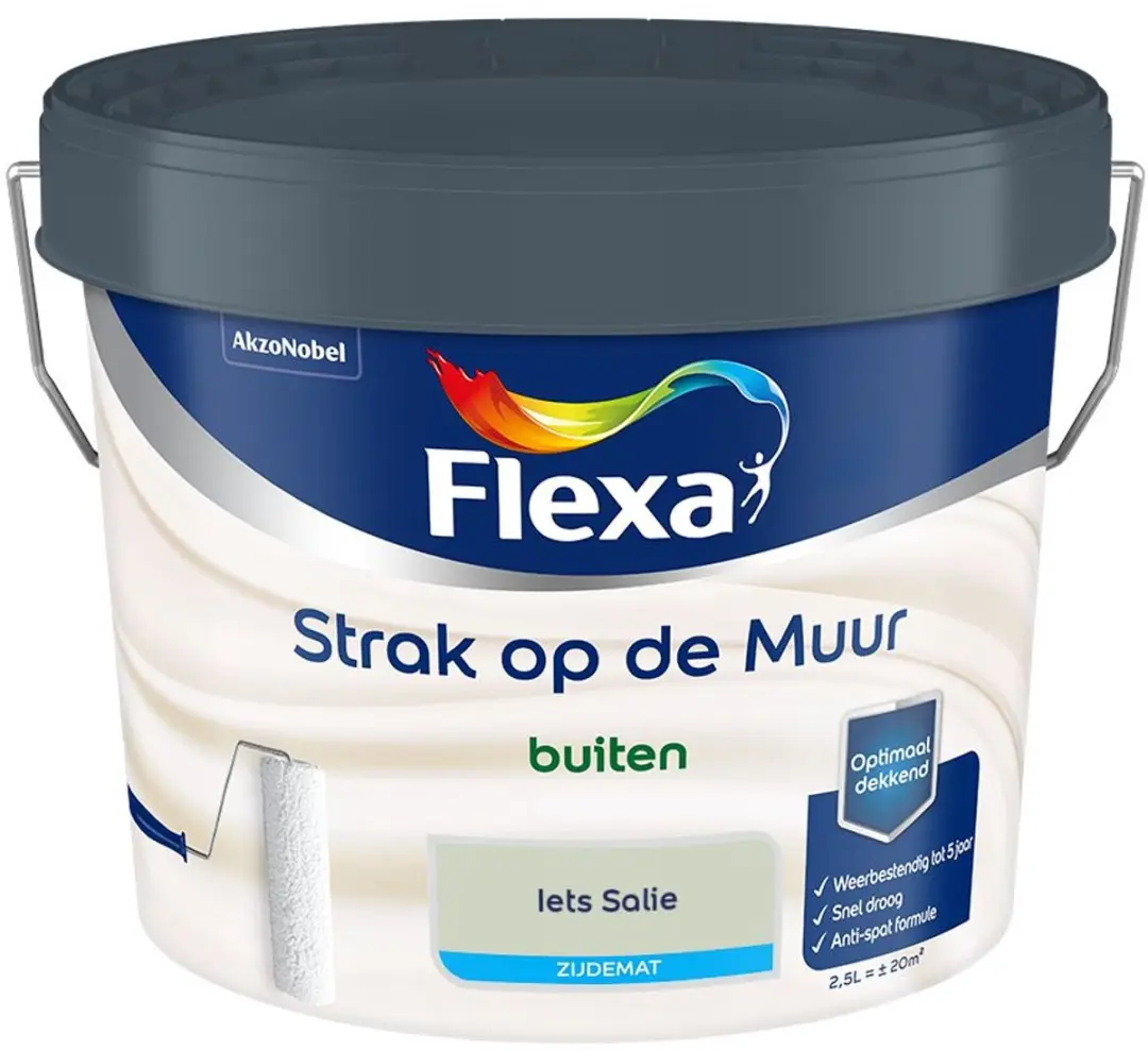 Flexa Mengverf Iets Salie 2,5L