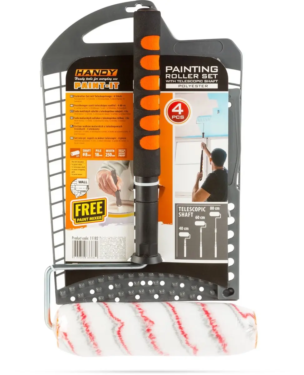 Handy Muurverfroller Set 4-delig - Inclusief rooster en beugel