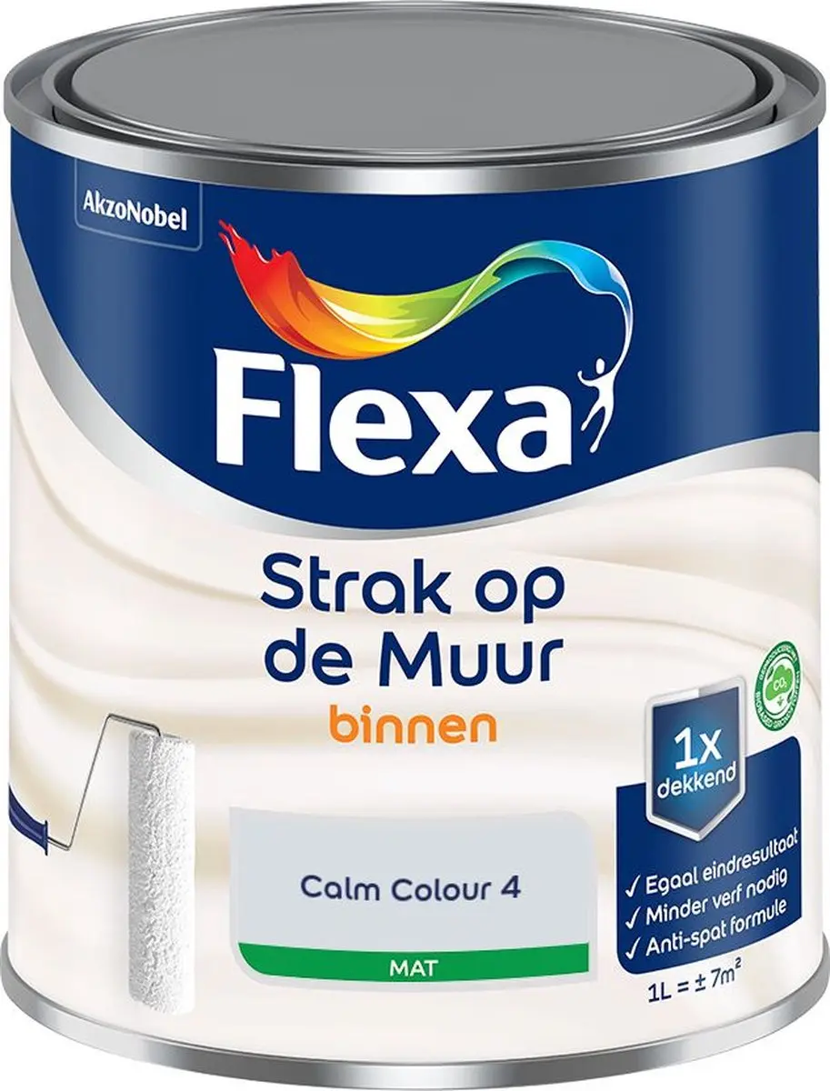 Flexa Strak Op De Muur Binnen Mat Calm Colour 4 Mengverf 1L