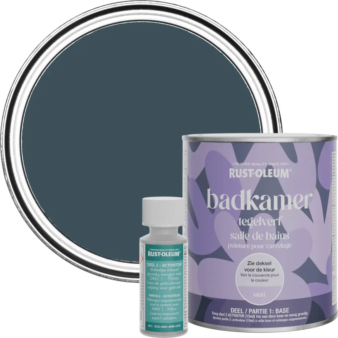 Rust-Oleum Donkerblauw Badkamer Tegelverf Avondblauw 750ml