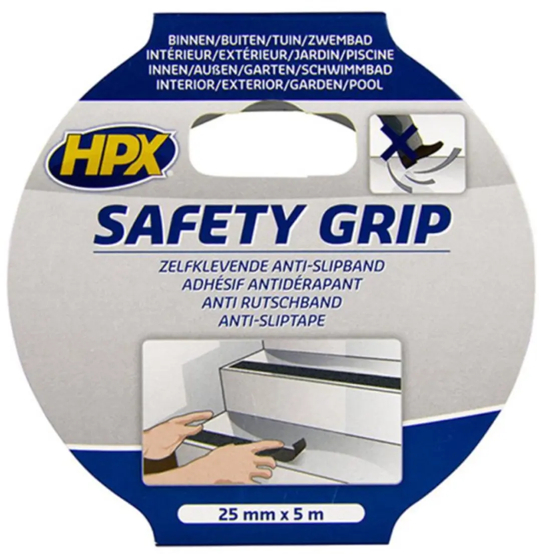 HPX Anti-slip Tape 25mm x 5m - Zwart
