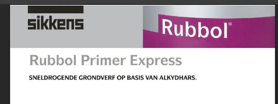 Sikkens Rubbol Primer Express 2,5L - Wit
