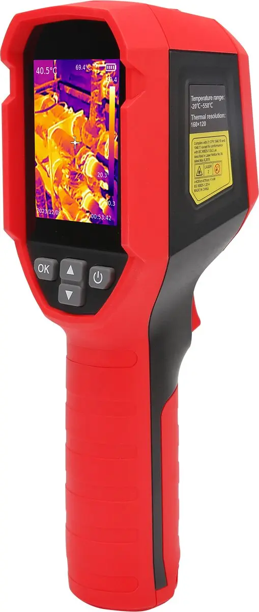 UNI-T UTi716S Thermografische Camera 160x120px -20°C tot 550°C Rood