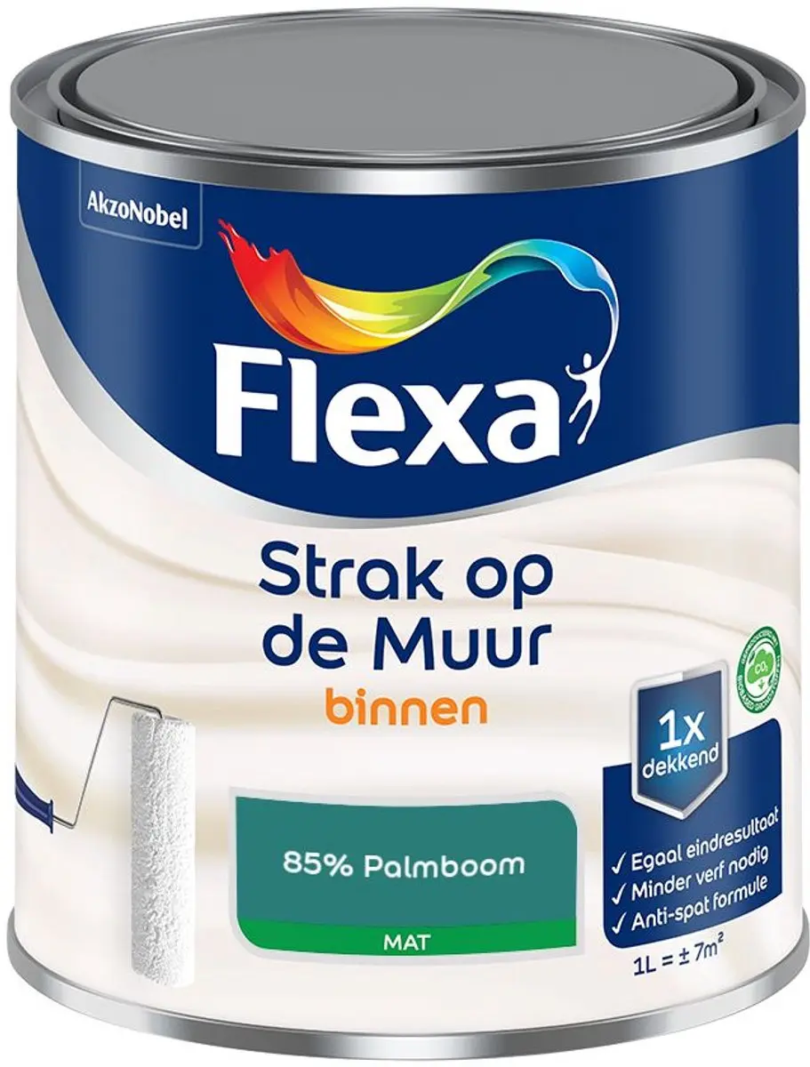 Flexa Strak Op De Muur Binnenmat Mengverf 85% Palmboom 1L