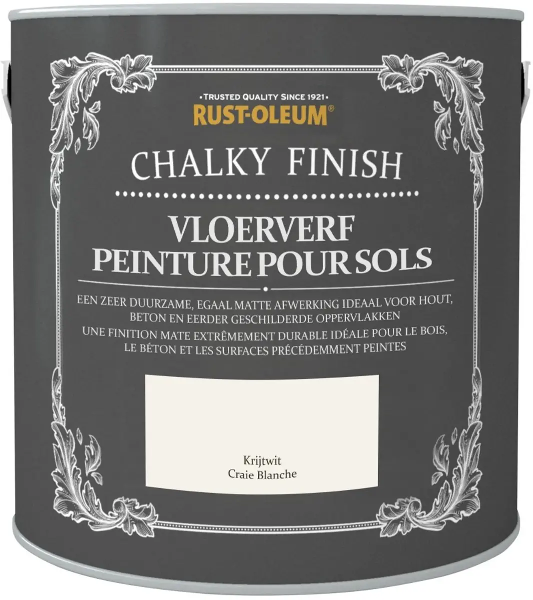 Rust-Oleum Chalky Finish Vloerverf Krijtwit 2,5L