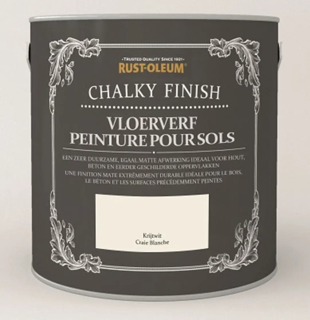 Rust-Oleum Chalky Finish Vloerverf Krijtwit 2,5L